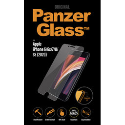 PanzerGlass - Gehärtetes Glas Standard Fit für iPhone SE 2020, 8, 7, 6s, 6, transparent