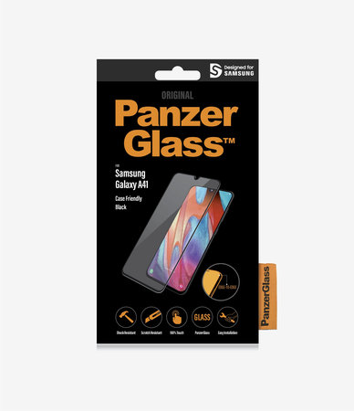 PanzerGlass - Gehärtetes Glas Case Friendly für Samsung Galaxy A41, schwarz