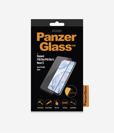 PanzerGlass - Gehärtetes Glas Case Friendly für Huawei P40 Lite, P40 Lite E, Nova 7i, black