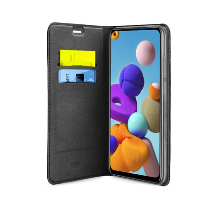 SBS - Fall Book Wallet Lite für Samsung Galaxy A21s, schwarz