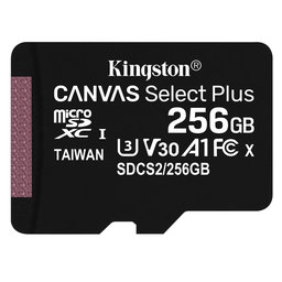 Kingston - MicroSDXC Speicherkarte Canvas Select Plus 256 GB