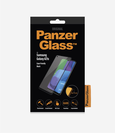 PanzerGlass - Gehärtetes Glas Case Friendly für Samsung Galaxy A21s, schwarz