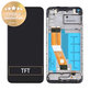 Samsung Galaxy A11 A115F - LCD Display + Touchscreen Front Glas + Rahmen (Black) - GH81-18760A Genuine Service Pack