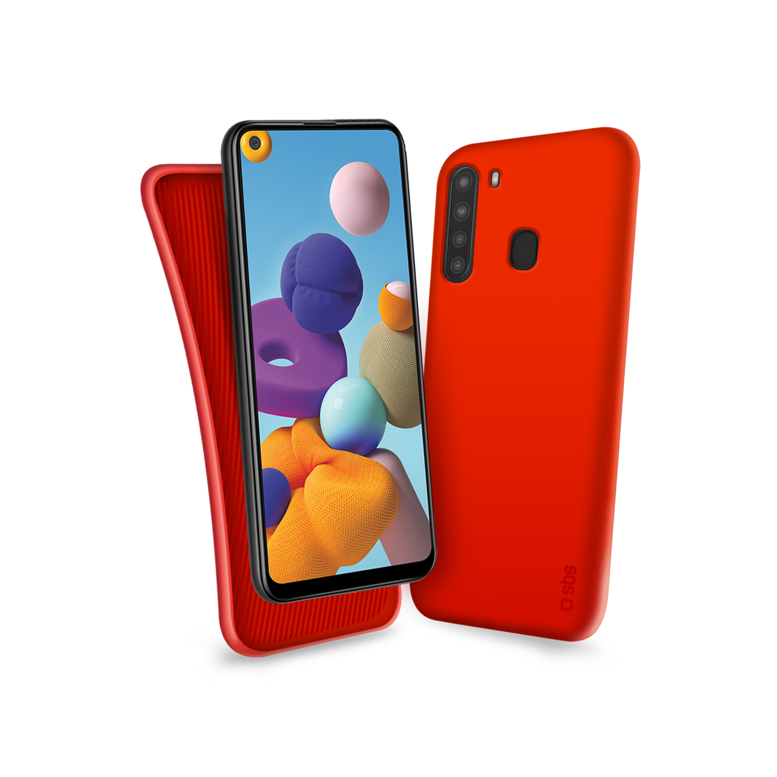 SBS - Fall Polo für Samsung Galaxy A21, rot
