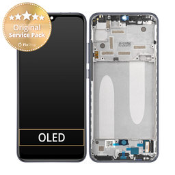 Xiaomi Mi A3 - LCD Display + Touchscreen Front Glas + Rahmen (Kind of Grey) - 5603100090B6 Genuine Service Pack