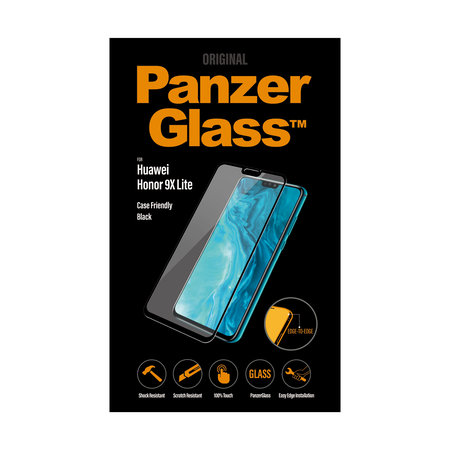 PanzerGlass - Gehärtetes Glas Case Friendly für Honor 9X Lite, schwarz