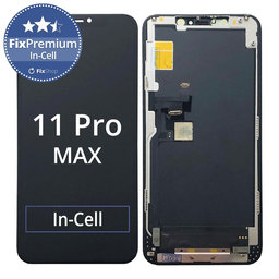 Apple iPhone 11 Pro Max - LCD Display + Touchscreen Front Glas + Rahmen In-Cell FixPremium