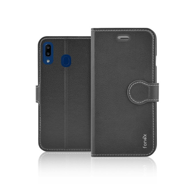 Fonex - Hülle Book Identity für Samsung Galaxy A20e, schwarz