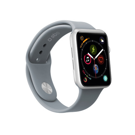 SBS - Armband für Apple Watch 44 mm, Größe S / M, grau