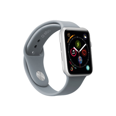 SBS - Armband für Apple Watch 44 mm, Größe M / L, grau