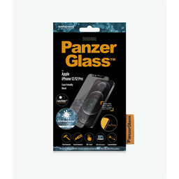 PanzerGlass - Gehärtetes Glas Case Friendly CamSlider AB für iPhone 12 und 12 Pro, schwarz
