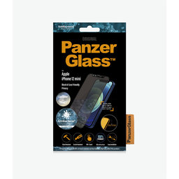 PanzerGlass - Gehärtetes Glas Privacy Case Friendly CamSlider AB für iPhone 12 mini, schwarz