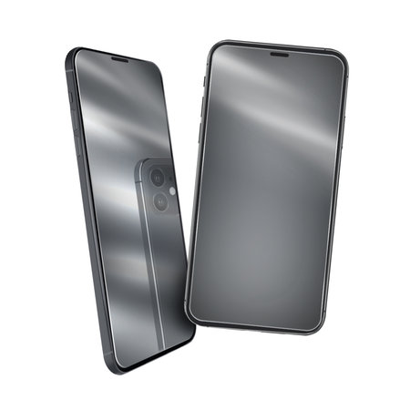 SBS - Tempered Glass Sonnenbrille für iPhone 12 mini, silber