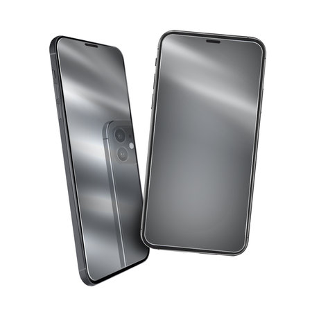 SBS - Tempered Glass Sonnenbrille für iPhone 12/12 Pro, silber