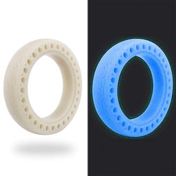Xiaomi Mi Electric Scooter 1S, 2 M365, Essential, Pro, Pro 2 - Dauerhaft Schlauchloser Vollgummireifen (Blue Fluorescent)