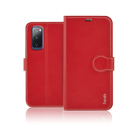 Fonex - Fall Book Identity für Samsung Galaxy S20 FE, rot