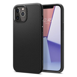 Spigen - Fall Liquid Air für iPhone 12 und 12 Pro, schwarz