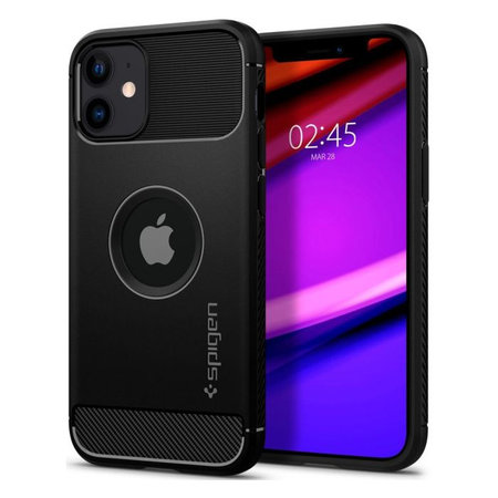 Spigen - Fall Rugged Armor für iPhone 12 mini, schwarz