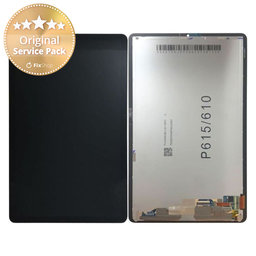 Samsung Galaxy Tab S6 Lite P610, P615 - LCD Display + Touchscreen Front Glas (Oxford Gray) - GH82-22896A Genuine Service Pack