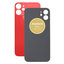 Apple iPhone 12 Mini - Backcover Glas (Red)