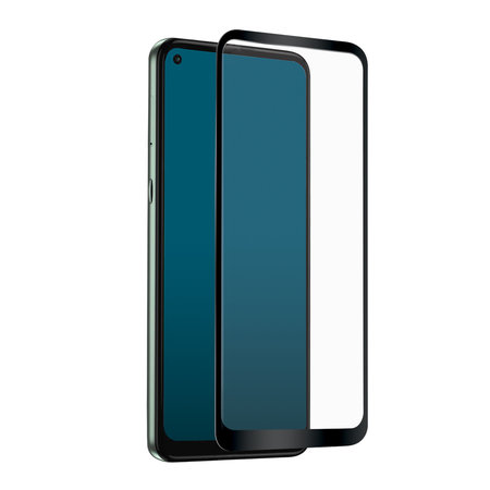 SBS - Gehärtetes Glas Full Cover für Motorola Moto G9 Power, schwarz