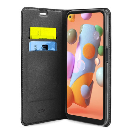 SBS - Fall Book Wallet Lite für Samsung Galaxy A12, schwarz