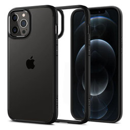 Spigen - Fall Ultra Hybrid für iPhone 12 und 12 Pro, schwarz