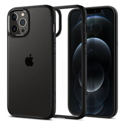 Spigen - Hülle Ultra Hybrid für iPhone 12 a 12 Pro, schwarz