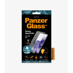 PanzerGlass - Gehärtetes Glas Case Friendly AB für Samsung Galaxy S21 Ultra, Fingerprint komp., schwarz