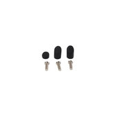 Xiaomi Mi Electric Scooter 2 M365 - Gummiabdeckungen + Hintere Kotflügelschrauben (Black)