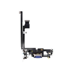 Apple iPhone 12 Pro Max - Ladestecker Ladebuchse + Flex Kabel (Blue)
