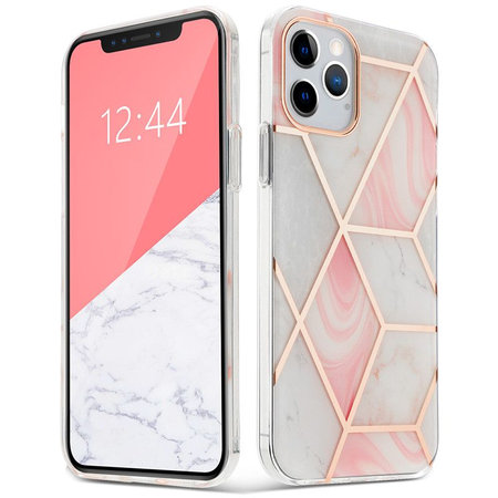 Tech-Protect - Marble 2 Hülle für iPhone 12/12 Pro, pink