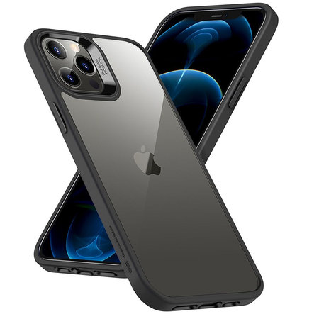 ESR - Classic Hybrid Case für iPhone 12/12 Pro, schwarz transparent