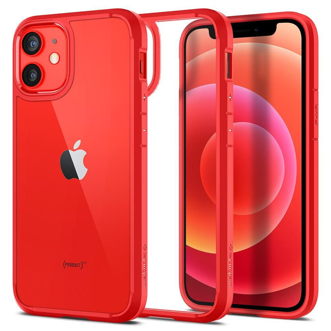 Spigen - Fall Ultra Hybrid für iPhone 12 mini, rot