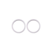 Apple iPhone 11, 12, 12 mini - Rückfahrkamera Schieberahmen (White) - 2Stk.