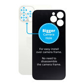 Apple iPhone 12 Pro - Backcover Glas Vergrössertes Ringloch für die Kamera (Silver)