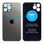 Apple iPhone 12 Pro Max - Backcover Glas Vergrössertes Ringloch für die Kamera (Graphite)