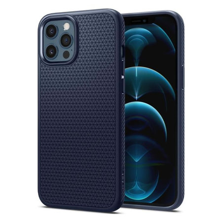 Spigen - Hülle Liquid Air für iPhone 12 Pro Max, blau