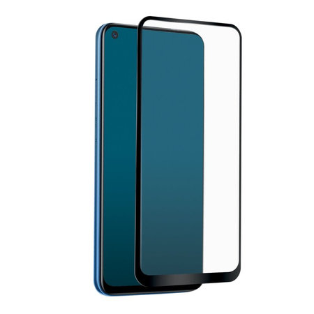 SBS - Gehärtetes Glas Full Cover für Realme 7, schwarz