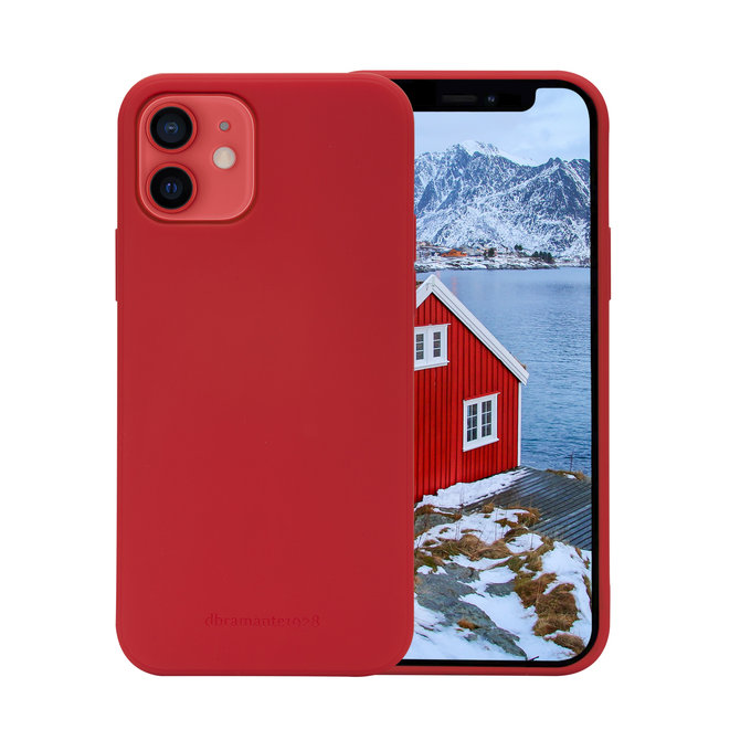 dbramante1928 - Hülle Greenland für iPhone 12/12 Pro, bonbonrot