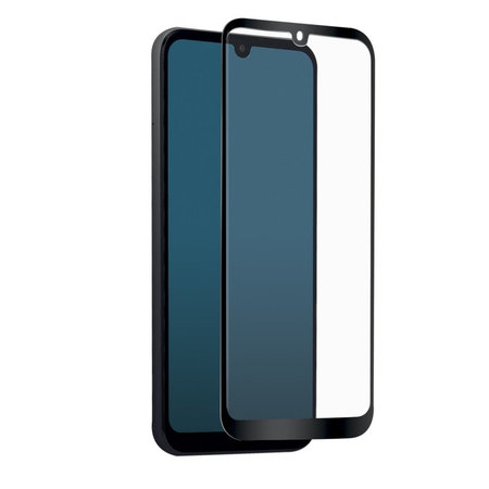 SBS - Gehärtetes Glas Full Cover für Motorola Moto E6i, schwarz