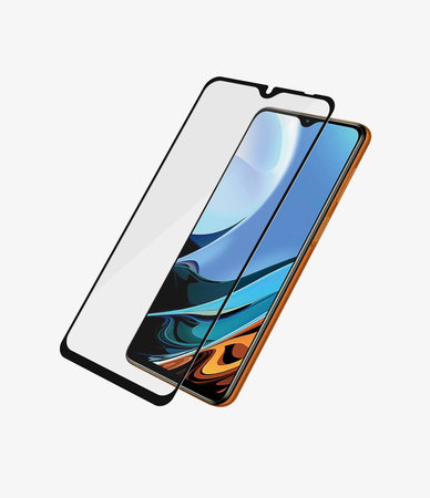 PanzerGlass - Gehärtetes Glas Case Friendly für Xiaomi Redmi 9T, Poco M3, schwarz