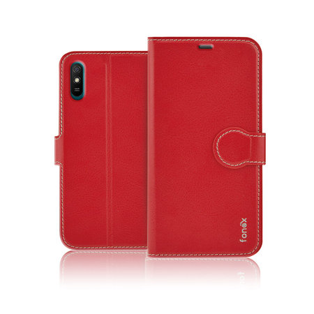 Fonex - Fall Book Identity für Xiaomi Redmi 9A/9AT, rot