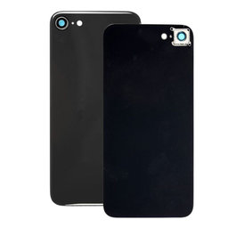 Apple iPhone SE (2nd Gen 2020) - Backcover Glas + Rückfahrkameraglas (Black)
