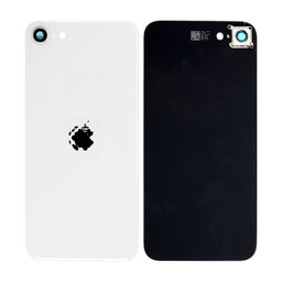 Apple iPhone SE (2nd Gen 2020) - Backcover Glas + Rückfahrkameraglas (White)