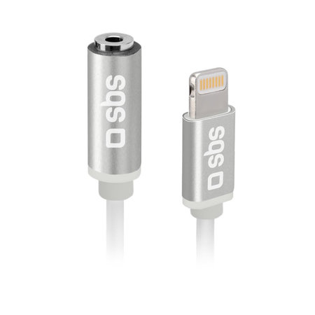 SBS - Adapter Lightning / 3.5mm Jack, silber