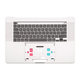 Apple MacBook Pro 16" A2141 (2019) - Oberer Rahmen Tastatur + Tastatur US (Silver)