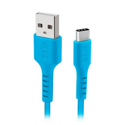 SBS - USB-C / USB Kabel (1.5m), blau