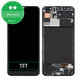 Samsung Galaxy A30s A307F - LCD Display + Touchscreen Front Glas + Rahmen (Prism Crush Black) TFT
