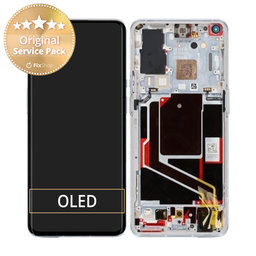 OnePlus 9 Pro - LCD Display + Touchscreen Front Glas + Rahmen (Morning Mist) - 1001100046 Genuine Service Pack